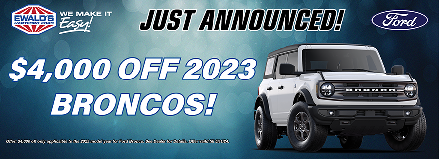 Save on 2023 Ford Broncos